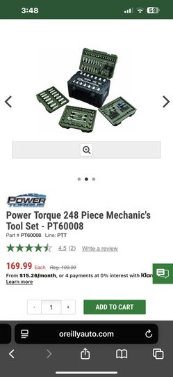 248 Piece Mechanic's Tool Set - PT60008