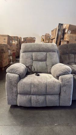 Brand New Recliner Sofa Lazy Sofa, Massage Chair With Electric And Heat Cushion, Hidden Cup Holder.