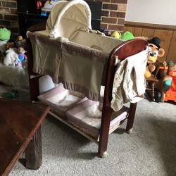 Bassinet With Changing Table And Other Baby Items
