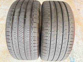 Two Tires 275/45/20 Continental Cross Contact EV Electric tune like new with 85-90% Left Tesla Model X