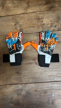 Rinat Asimetrik Spines Prime Goalkeeper Gloves - Youth - White/Orange