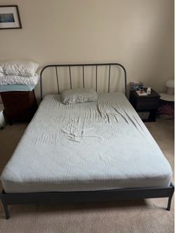Firm Mattress + Bed Frame – Clean – Queen size