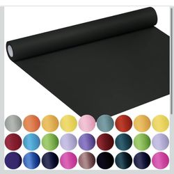 SMART&CASUAL Black Wrapping Paper 17.8" x 760" (63') Kraft Craft Paper Roll for Gift Bulletin Board Bouquet Flower Kids Art Packing Parcel Table Cover