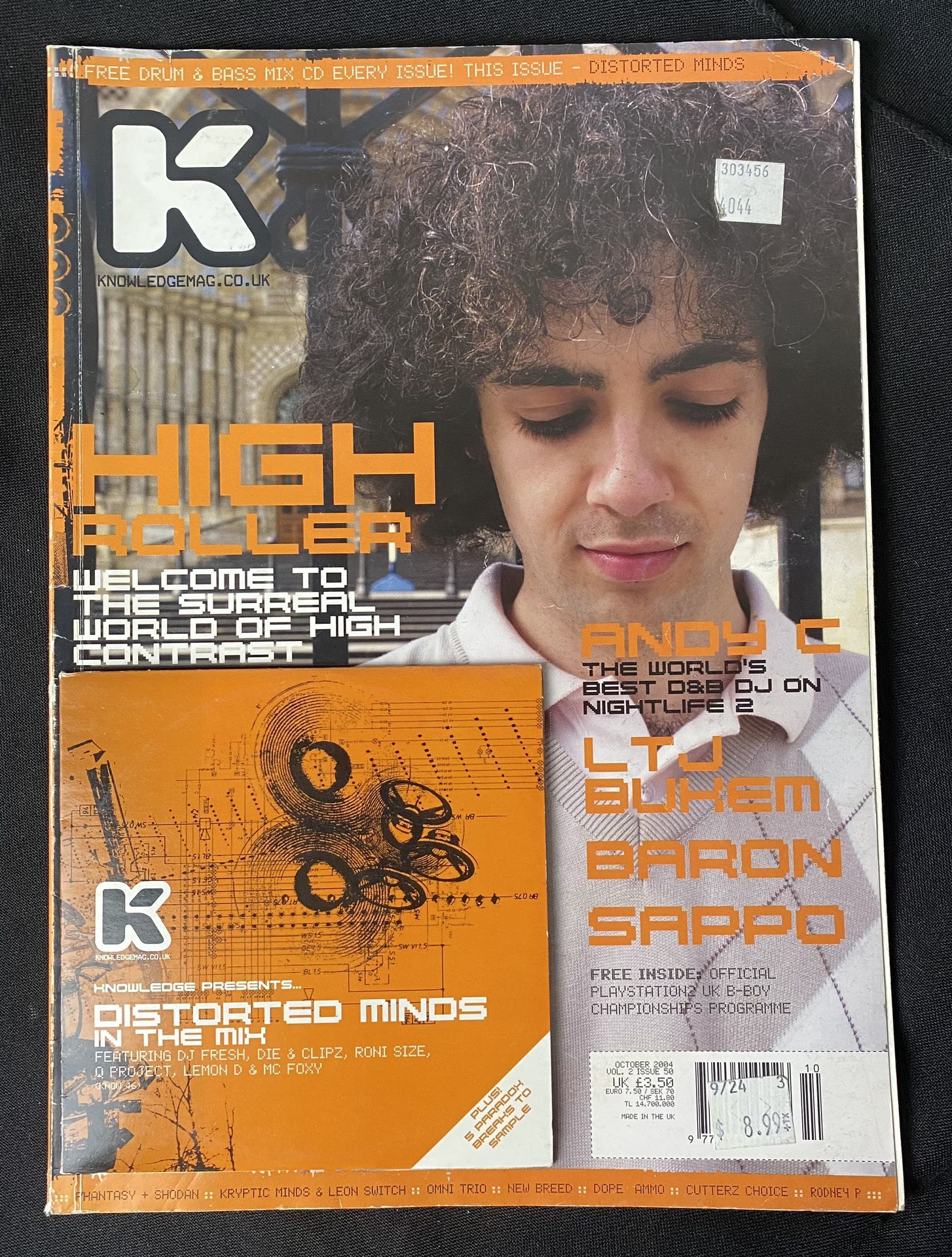 KMag Knowledge Magazine High Contrast October 2004 Vol 2 Issue 50 w/ CD DnB Rare Drum & Bass