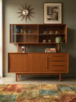 Arne Vodder style Danish Teak Mid Century Hutch