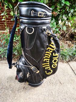 CALKAWAY VINTAGE S2H2 6 WAY 6 DIVIDER STAFF BAG RARE EUC