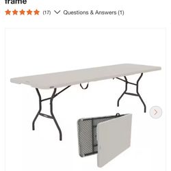Rectangle Fold-in-Half Table