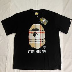 BAPE A BATHING APE CHECK TEE