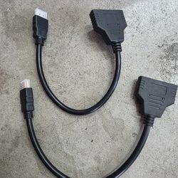 $5 Each Dual Hdmi Splitter Cable