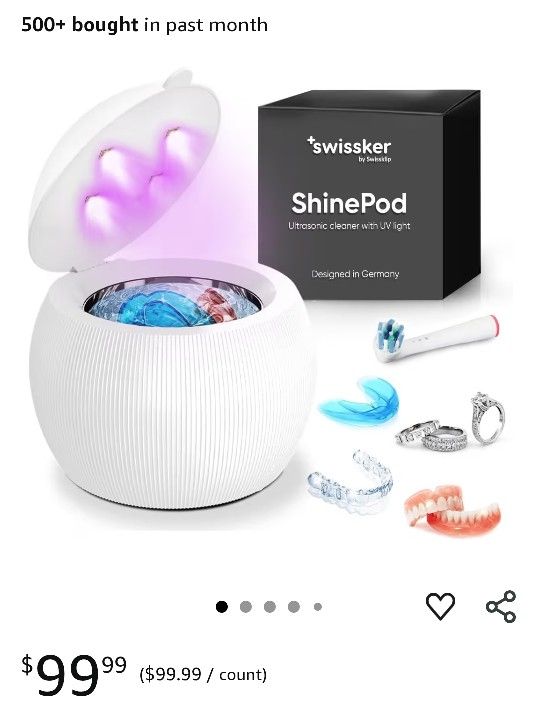 Swissklip ShinePod Ultrasonic Cleaning Pod - NEW