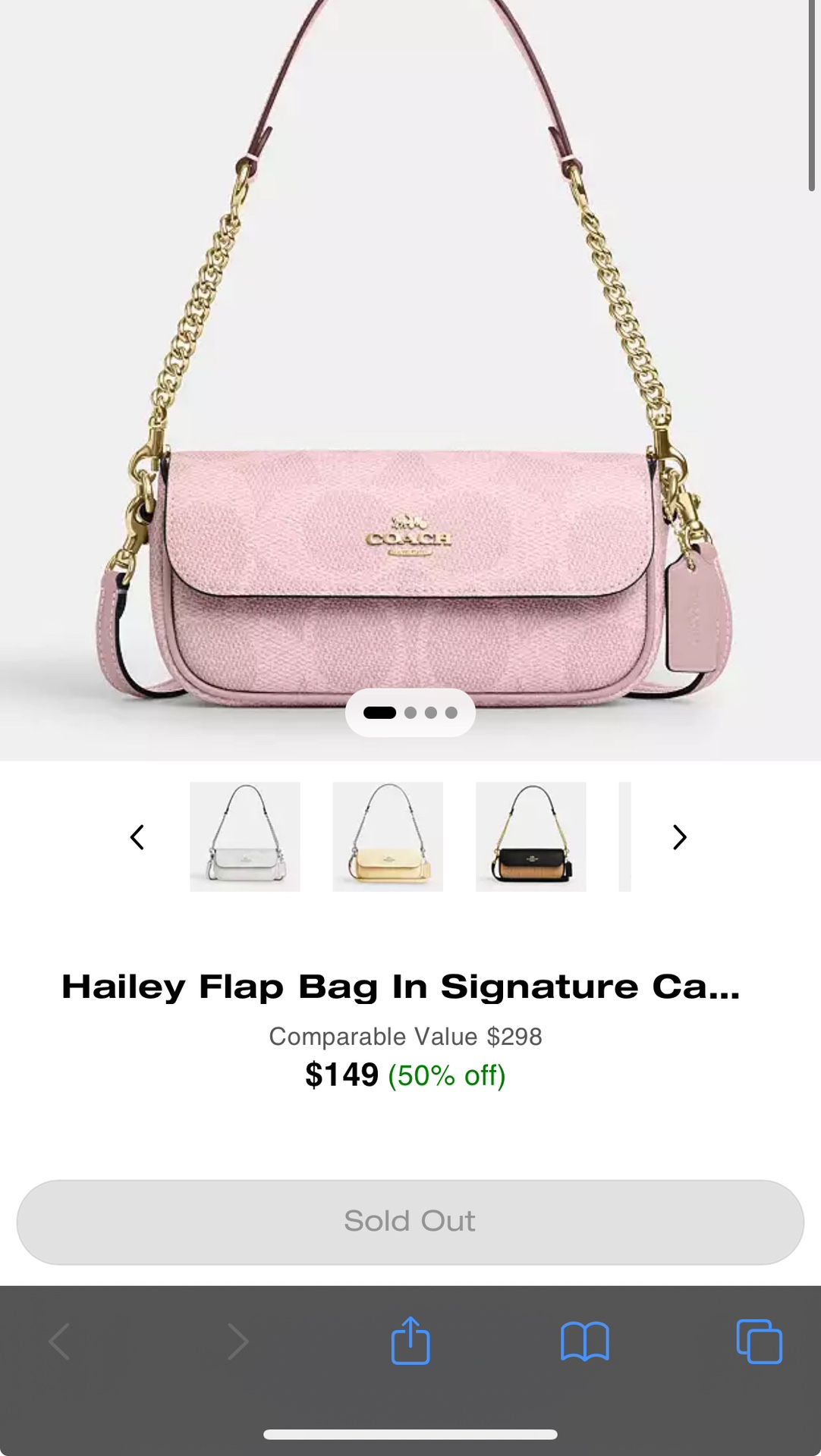 Hailey Flap Coach Bag