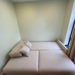 Beige Sofa Bed Couch