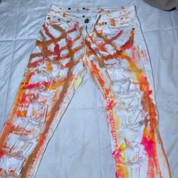 Hand painted Jeans 