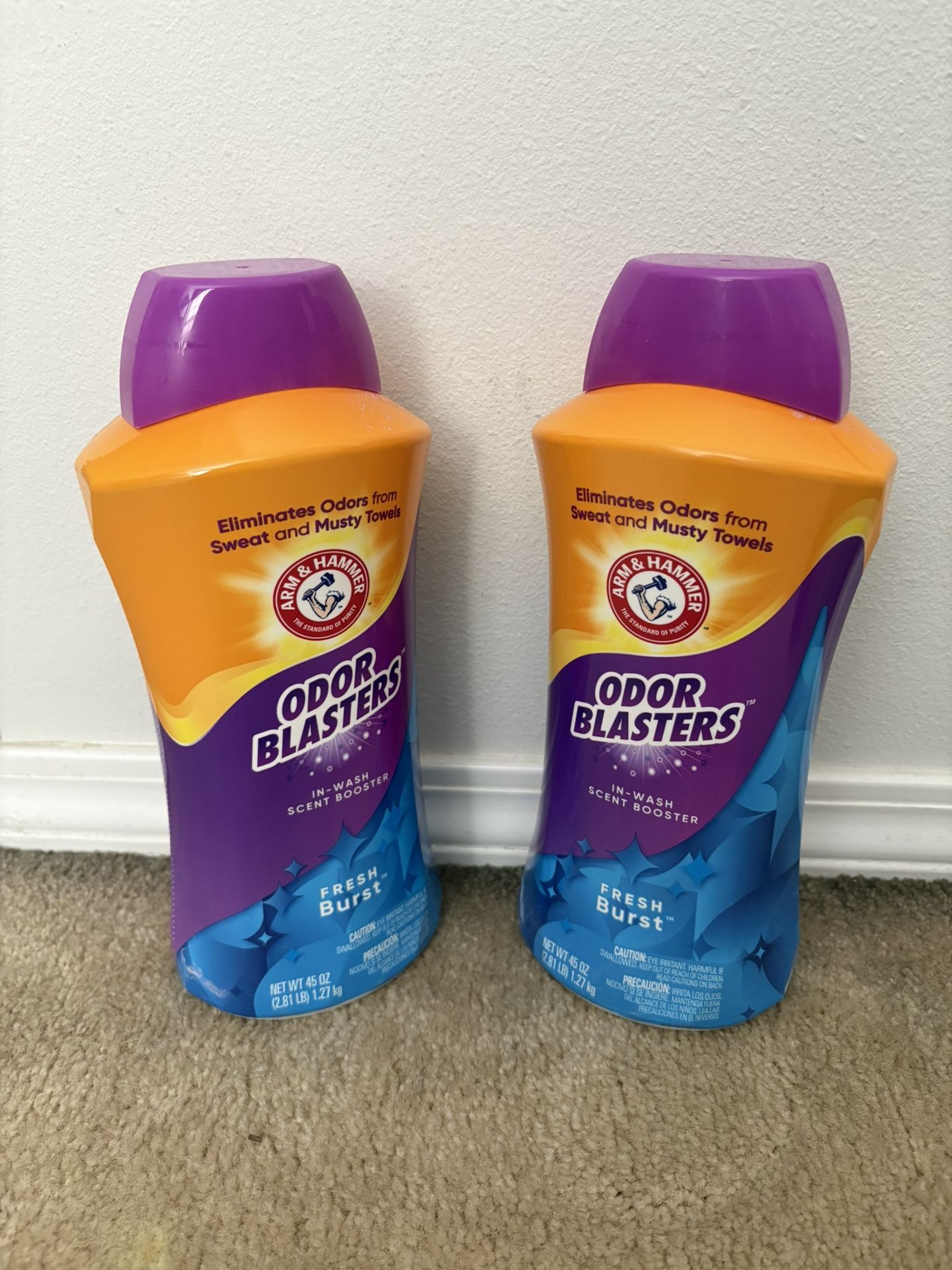 Arm & Hammer In Wash Freshness Booster Odor Blasters - 45oz X 2