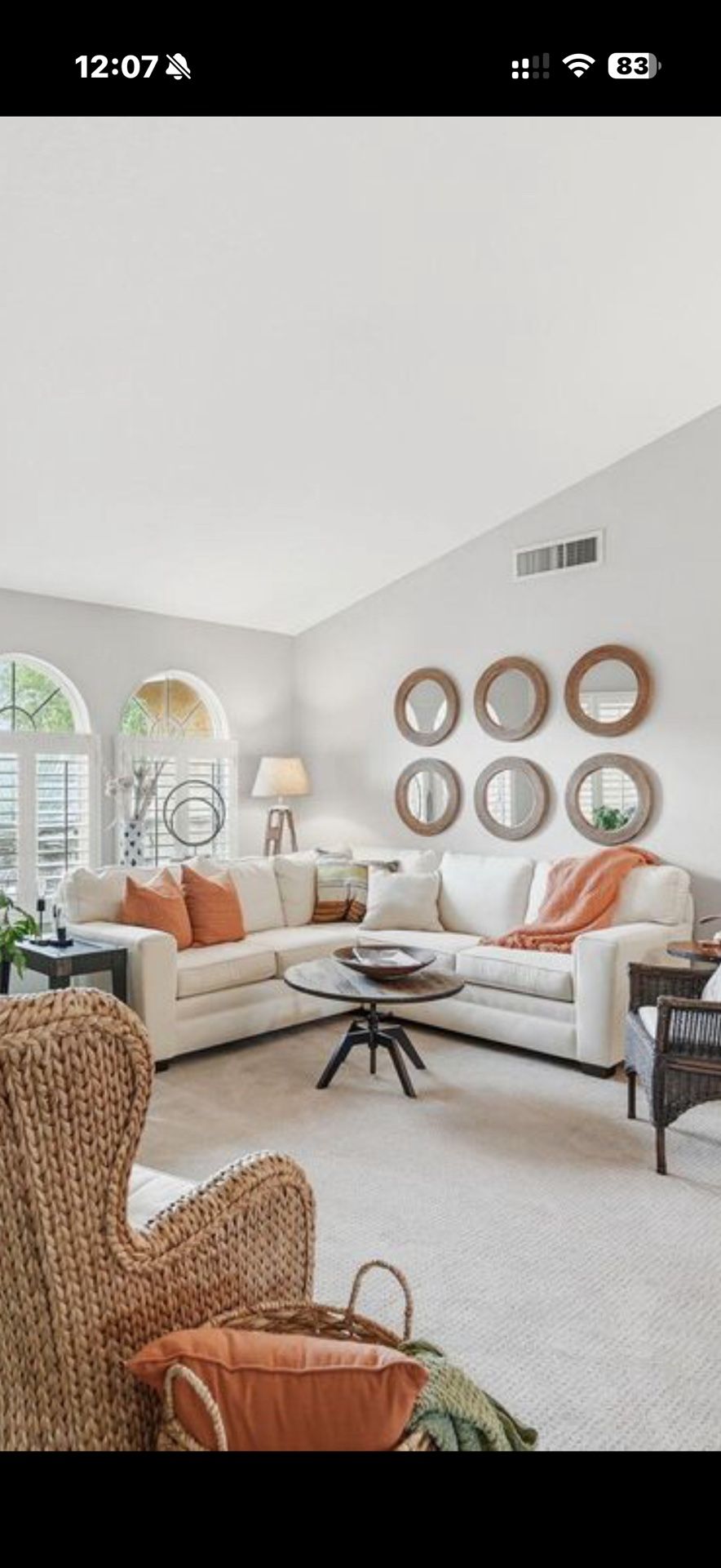 GREAT condition Cream Sectional Sofa