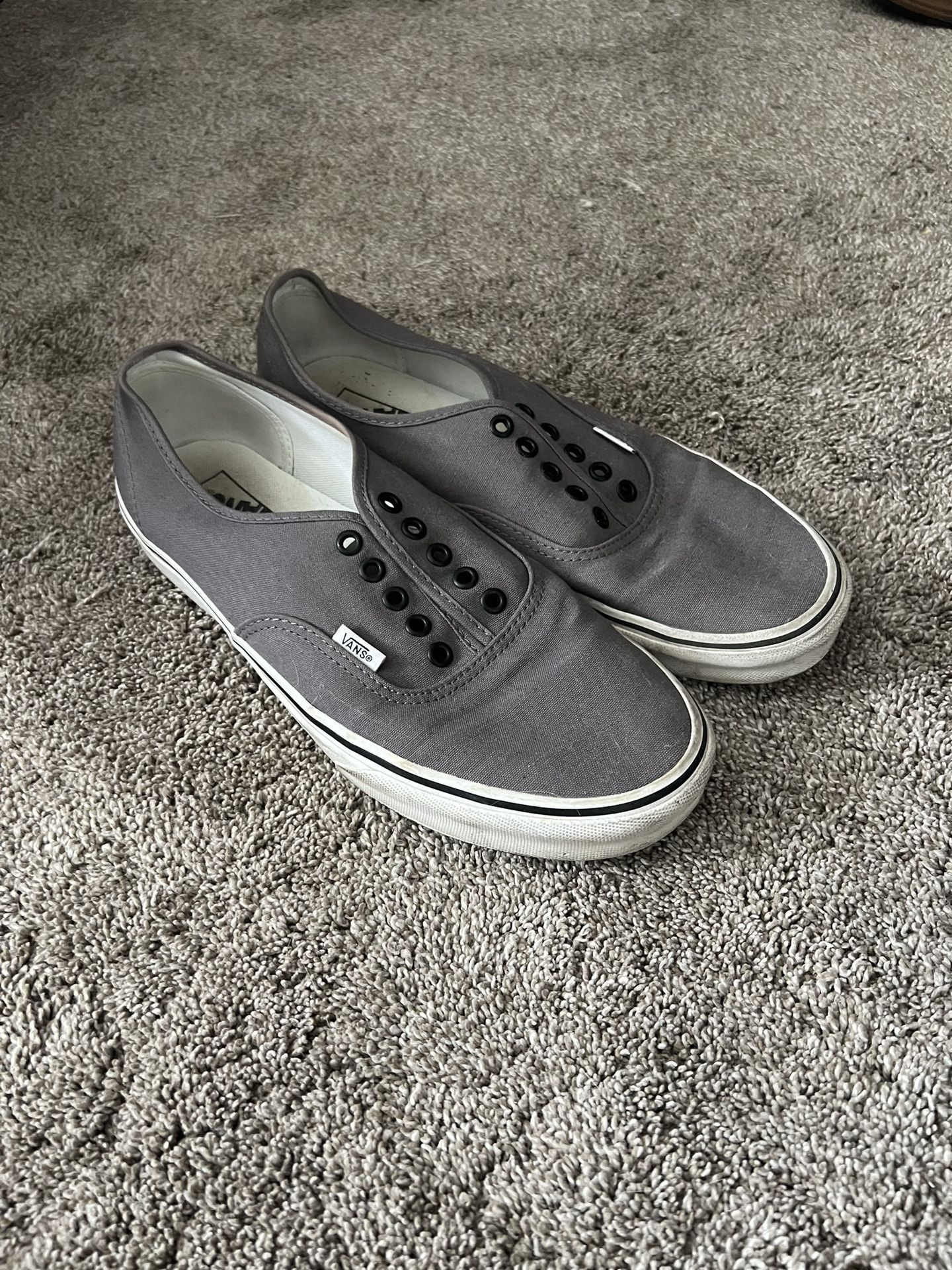 Grey Men’s Vans( No Laces)