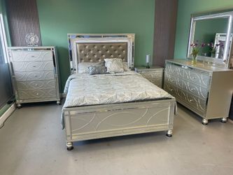 Offer Bedroom Set - Bed Silver - New - Ask For Price