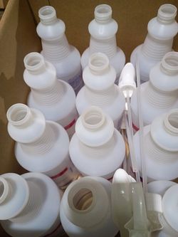Empty plastic bottles case of 12