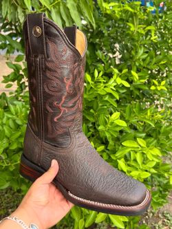 MENS BROWN LEATHER WESTERN BOOTS