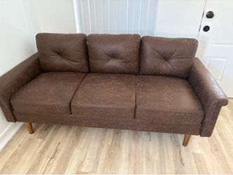 New leather sofa/ couch