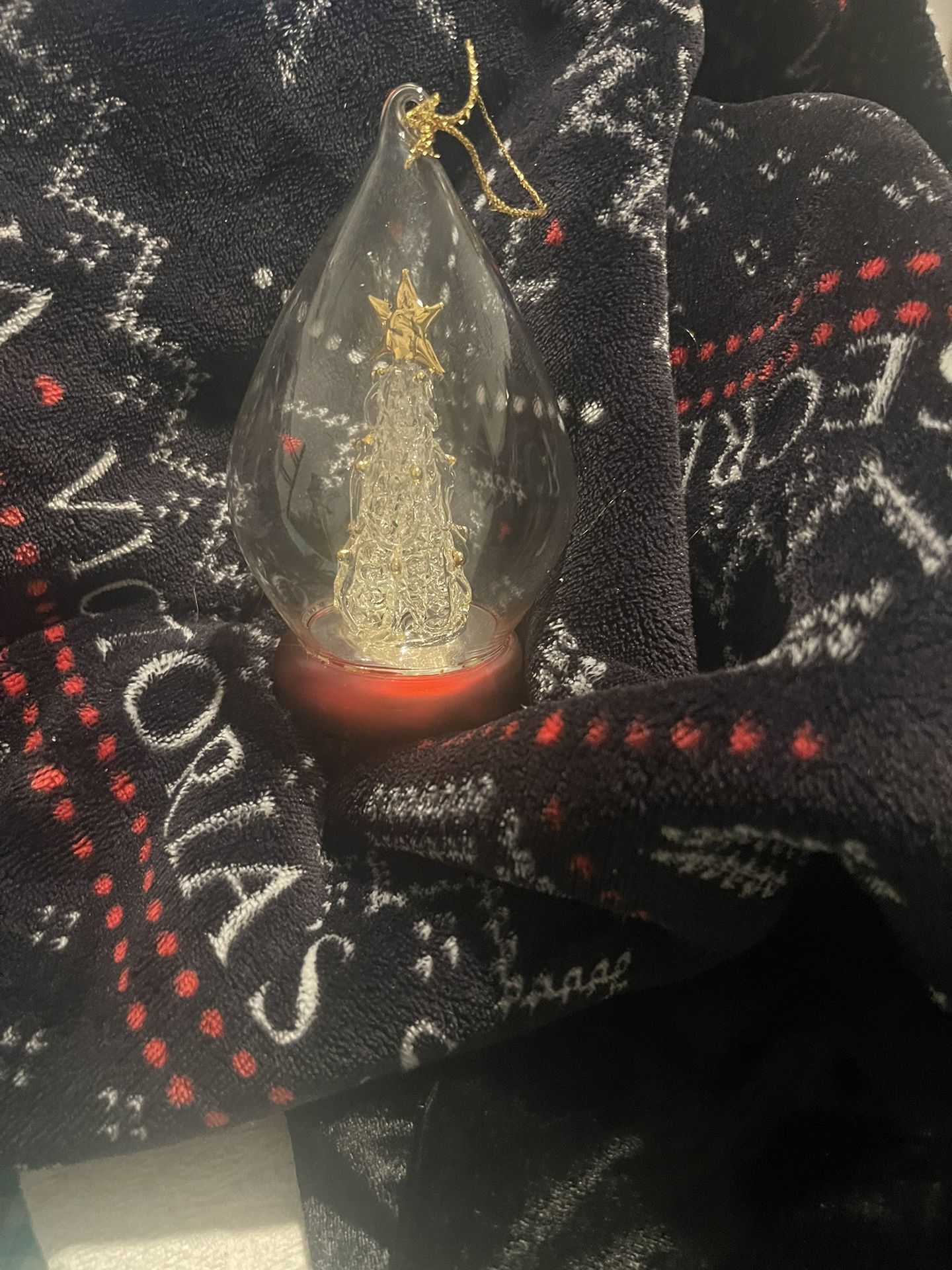 Avon Gift Collection Spun Glass Christmas Tree