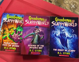 R.L Stine Goosebumps SlappyWorld books set of 3
