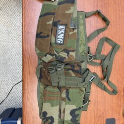 Paintball Harness Pod Pack Belt with HPA CO2 Tank Holder Pouch