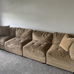 5 Piece Sofa Sectional With Ottoman.