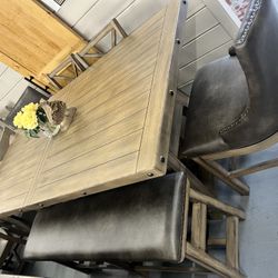 Dining Tables With Bench - All Styles - Rustic - Modern - White - SAME DAY DELIVERY- NO CREDIT NEEDED 