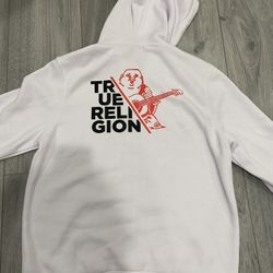 True Religion Zip-Up, White XL