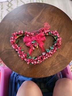 Valentines Heart Shaped Wreath