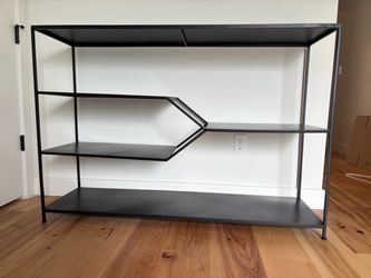Black Metal Open Shelving Unit