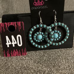 Saguaro Sanctuary Blue Earrings 