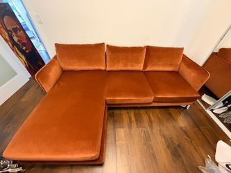 NEW Burnt Orange Couch