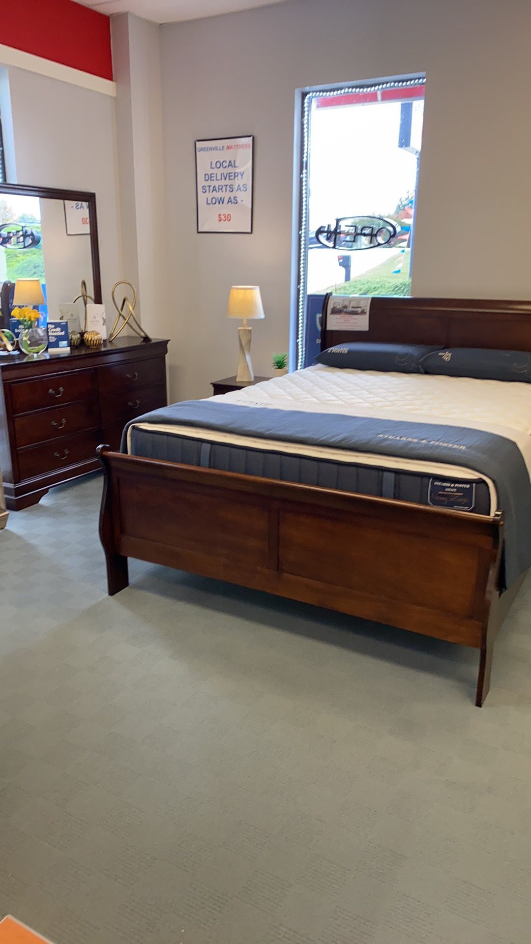 Queen Sleigh Bedroom Set On Sale 