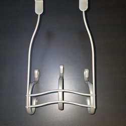 Brand New 2 Prong 3 Hooks Over The Door Robe Rack