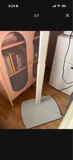 White TV Floor Stand