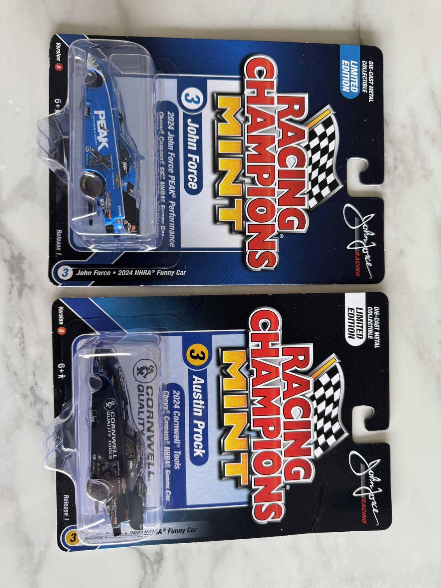 2 NHRA John Force & Austin Prock F/C from Racing Champions Mint 1/64 (NEW) 2025