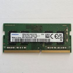 Samsung 4GB DDR4 SODIMM RAM Module 3200MHz 1Rx16 PC4-3200AA 260-Pin SDRAM Laptop Memory M471A5244CB0-CWE