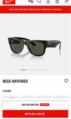Rayban Sunglasses Mega Wayfarer