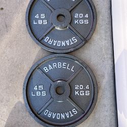 45lb Olympic weight plate set