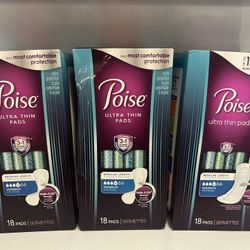 Poise Pads 90 all 3 x $10