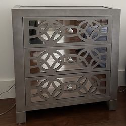 Gray nightstand