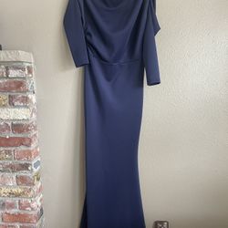 Navy Bodycon Formal Gown