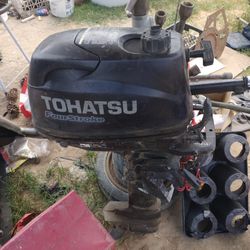 Four Stroke Outboard Motor For A Boat