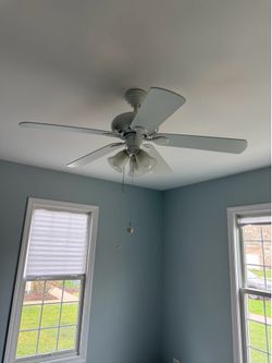 Ceiling fan unique extended pull cords
