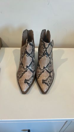 Women's Snake Print  Ankle Boots