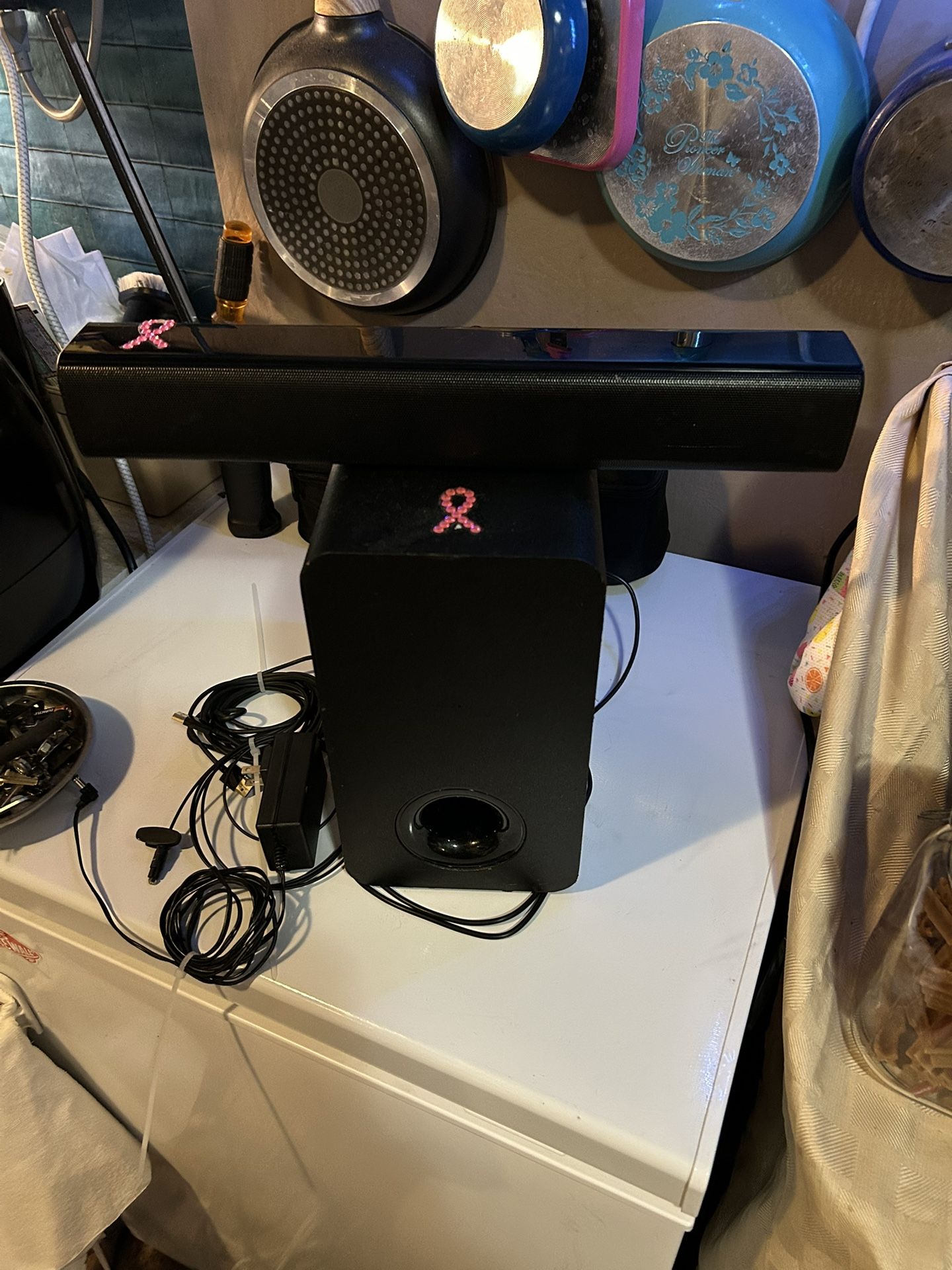 HD Soundbar And Subwoofer W/ All Cords Included