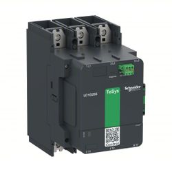 SCHNEIDER Contactor: 3 Poles, 3NO Contacts, 330 A, 120V AC/48V AC Coil