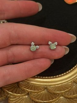 Disney mickey Mouse moissanite earrings